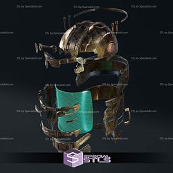Cosplay STL Files Dead Space Level 1 Engineer Helmet 3D Model