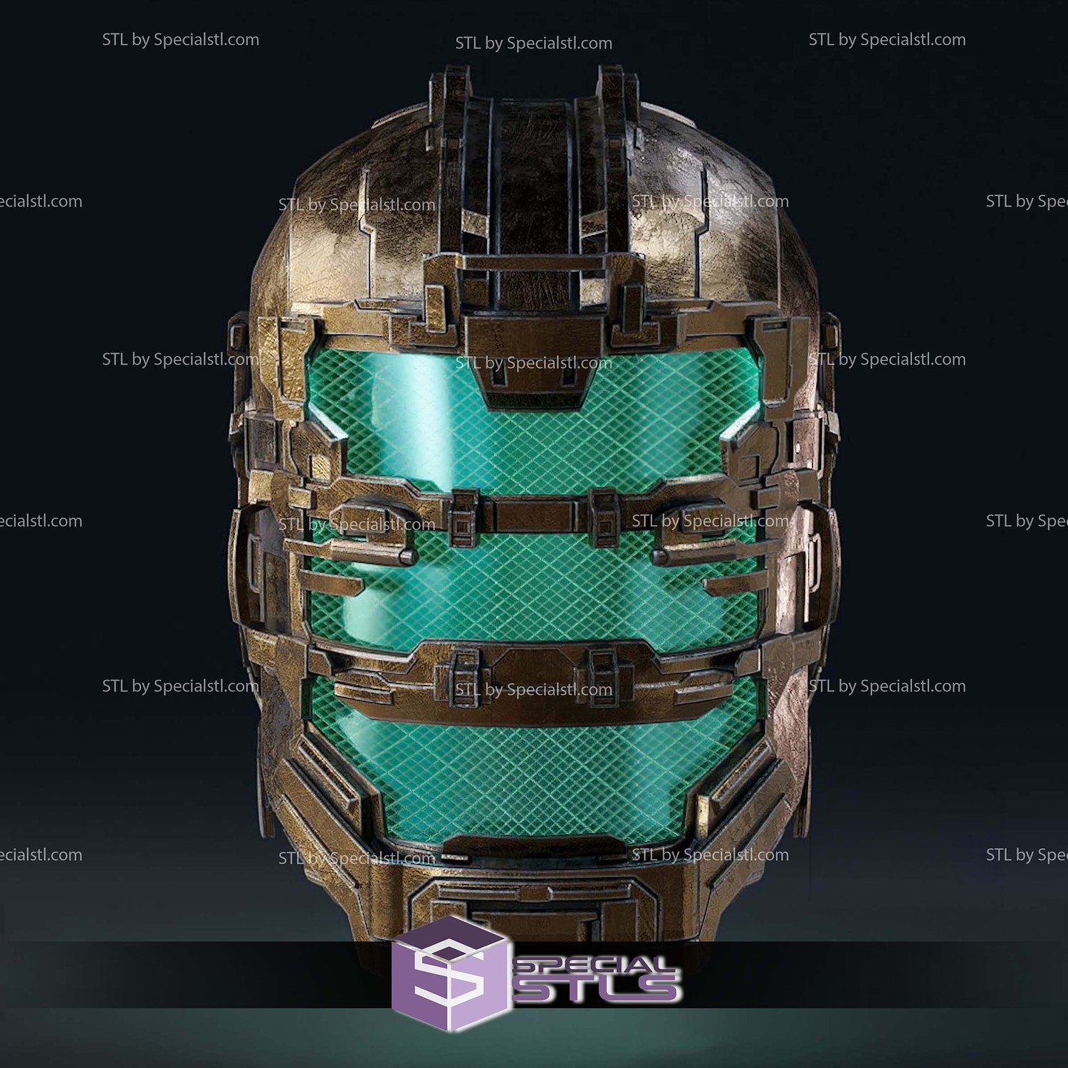 Cosplay STL Files Dead Space Level 1 Engineer Helmet 3D Model — view 2