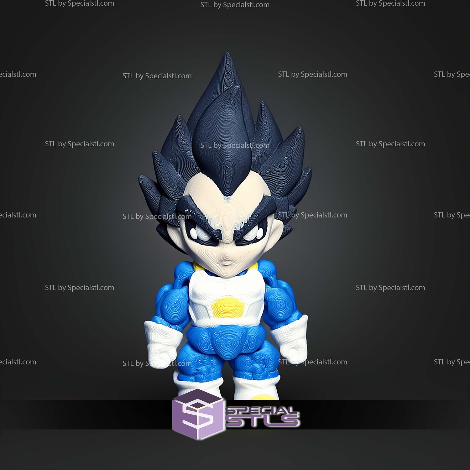 Super Basic STL Dragon Ball Z Minis Pack MultiColor 3D Model — view 3