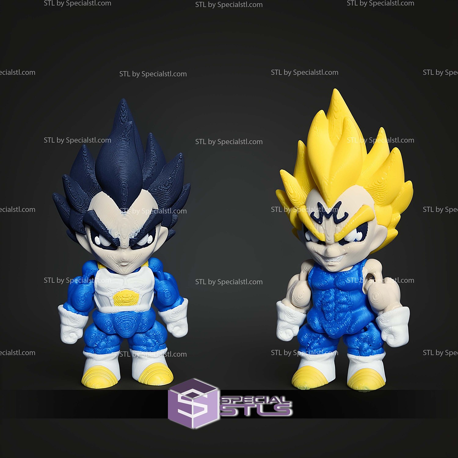 Super Basic STL Dragon Ball Z Minis Pack MultiColor 3D Model — view 5