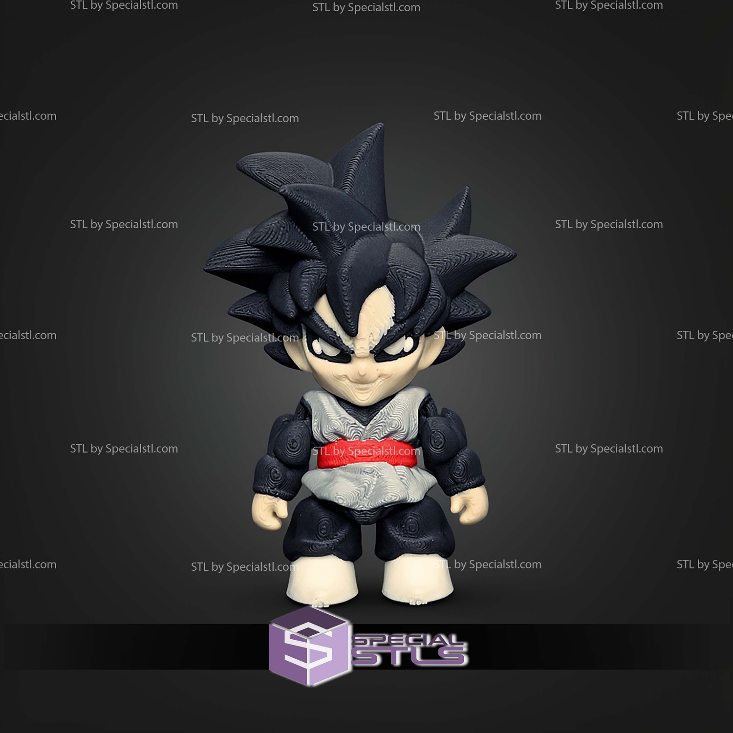 Super Basic STL Dragon Ball Z Minis Pack MultiColor 3D Model — view 8
