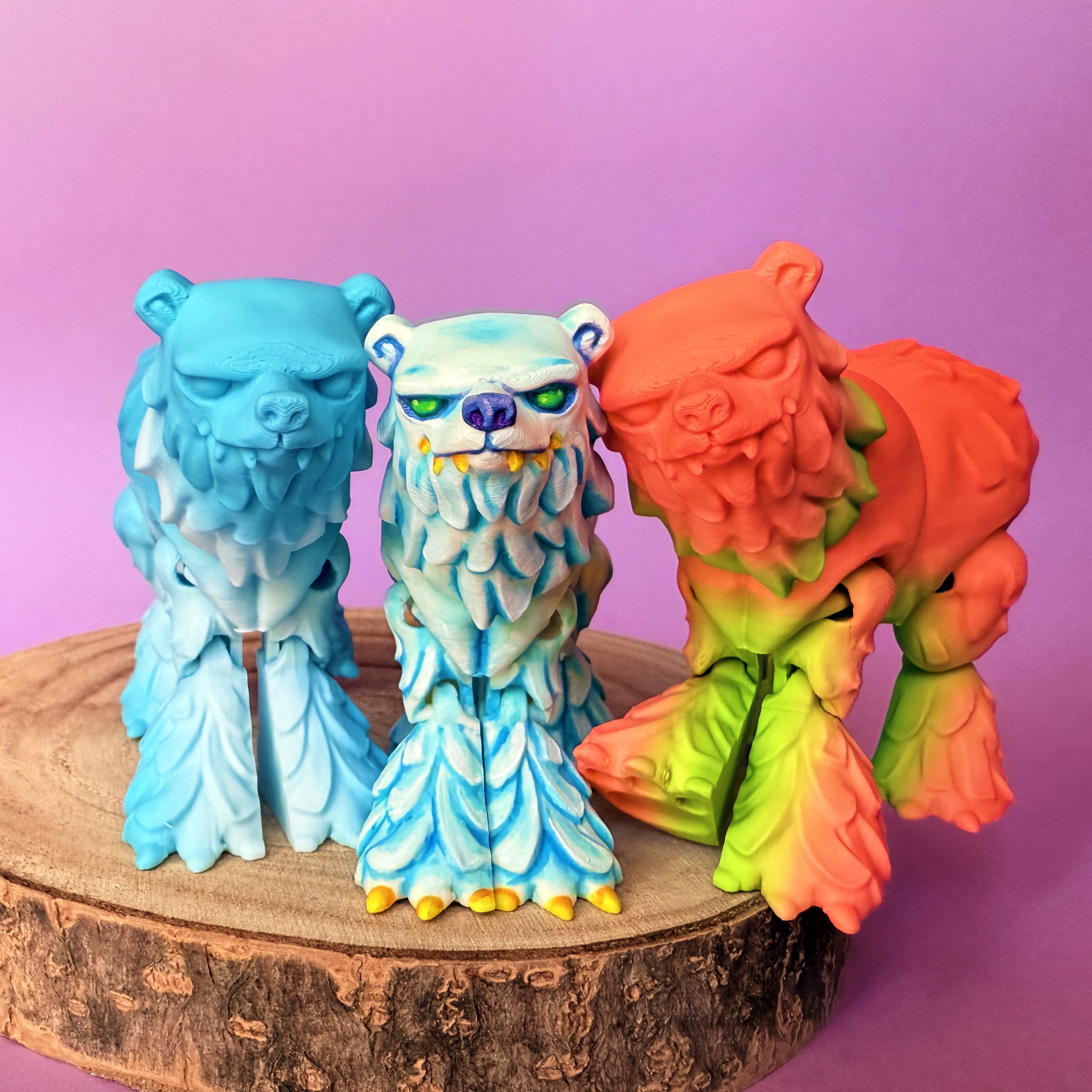 Polar Bear 3D STL Model — view 2
