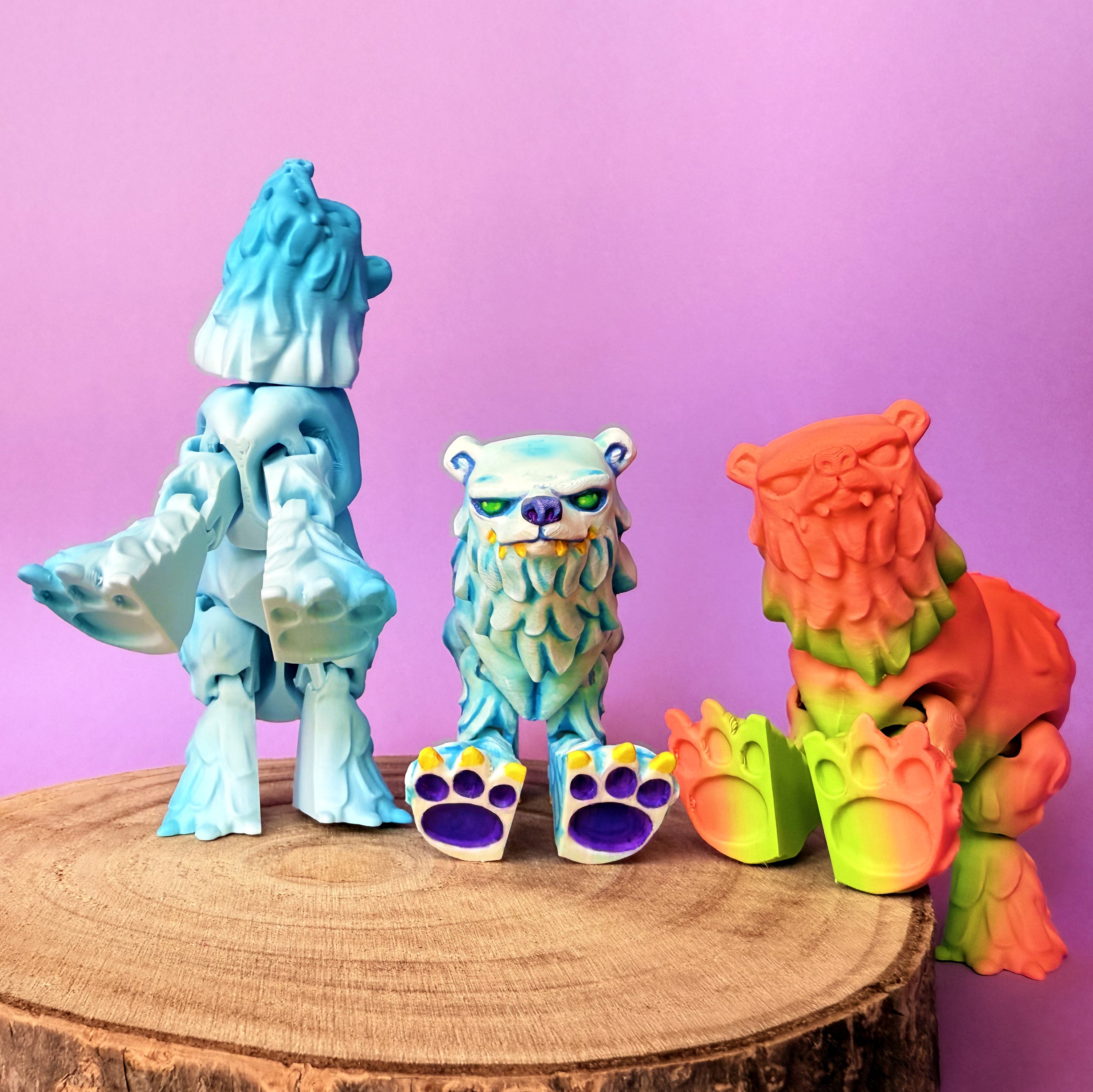 Polar Bear 3D STL Model — view 3