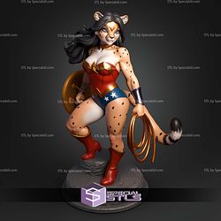 Anthro Wonder Woman STL Files 3D Model