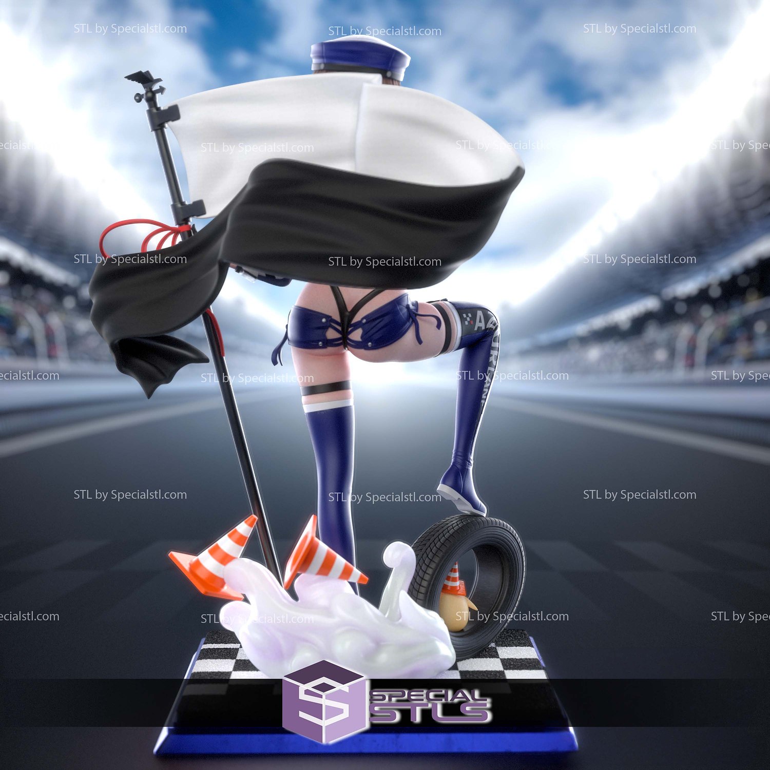Baltimore Azur Lane V3 3D Printer Files STL Model — view 6