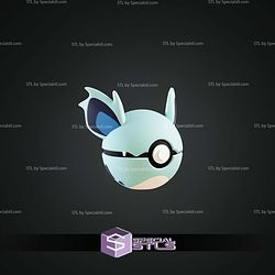 Super Basic Pokemon Nidorina Pokeball 3D STL Model