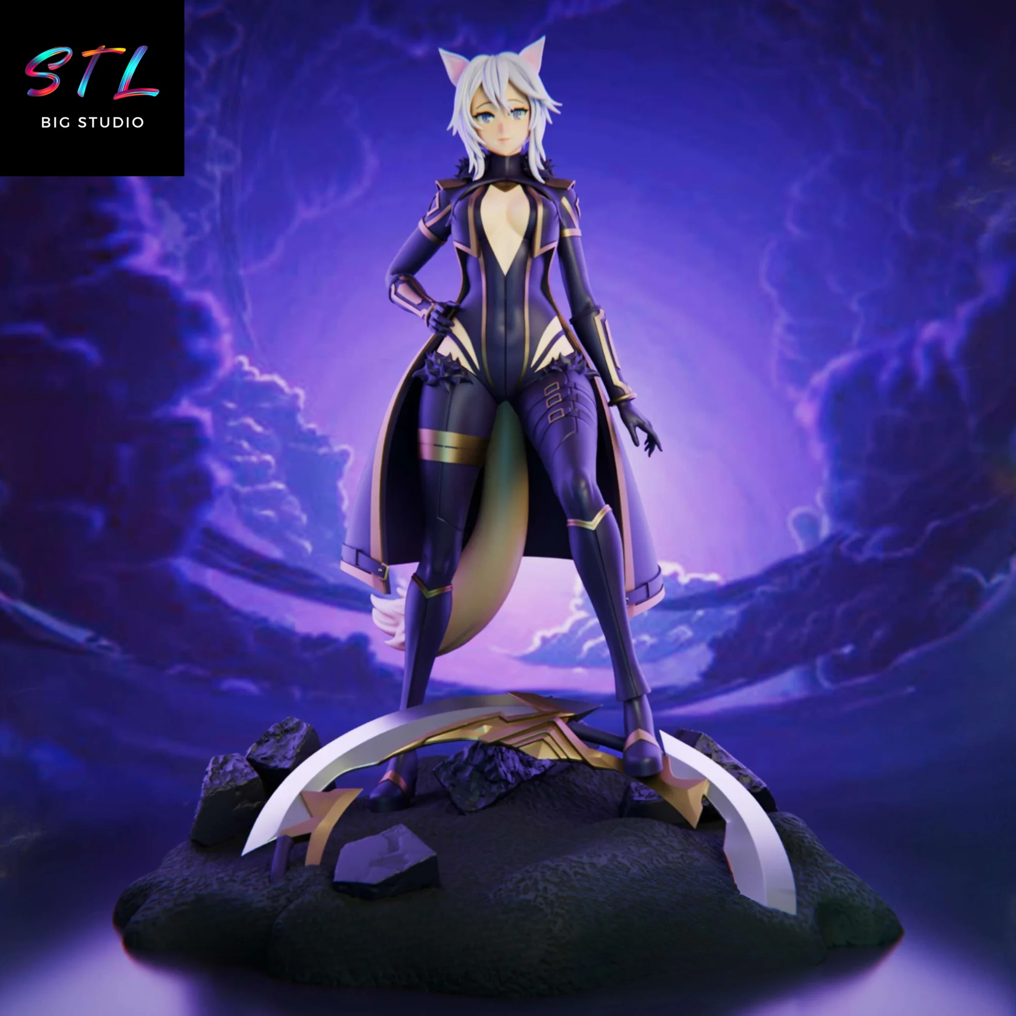 Zeta STL | The Eminence in Shadow | 3D Printing Figure Model