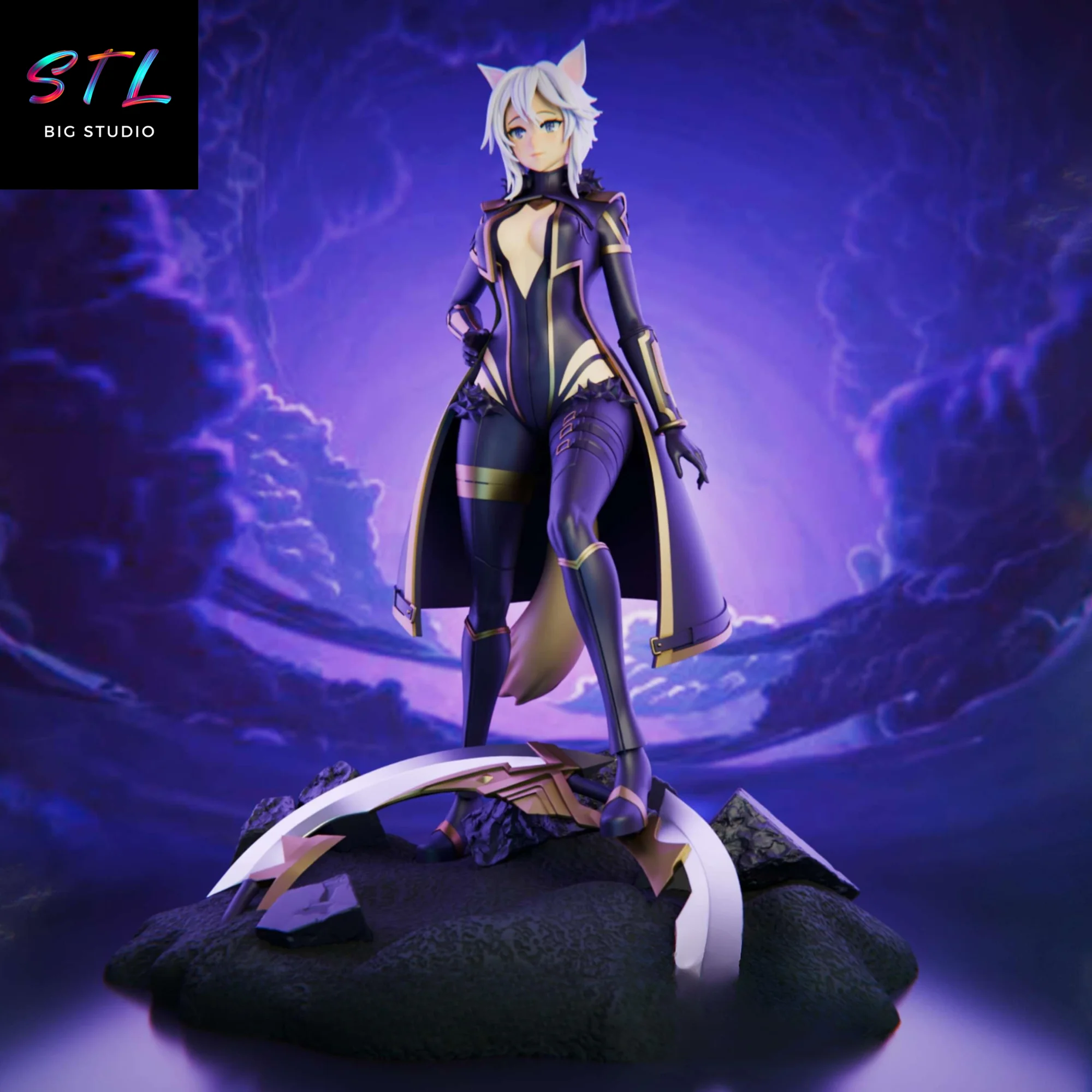Zeta STL | The Eminence in Shadow | 3D Printing Figure Model — view 3