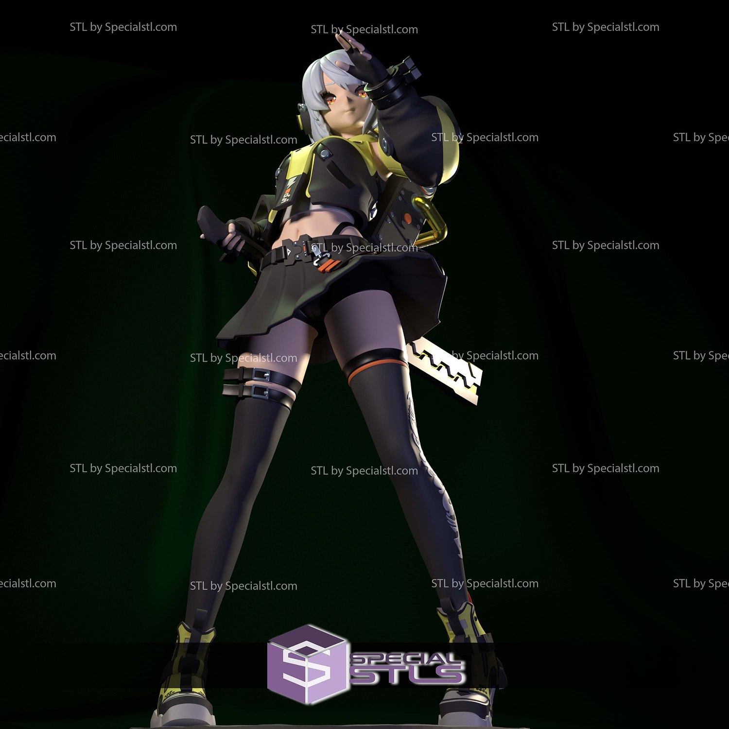 Anby Demara Zenless Zone Zero STL Printer Files 3D Model — view 2