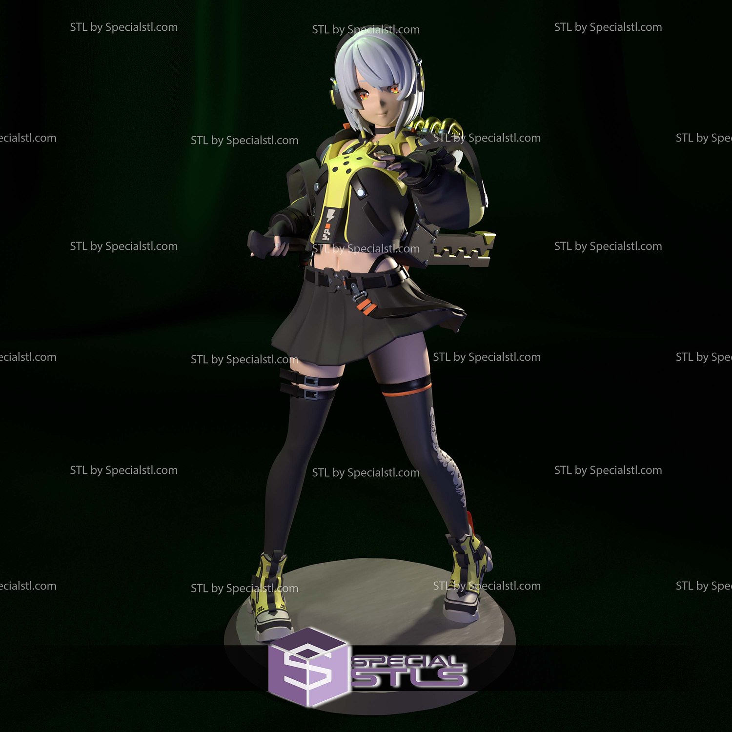Anby Demara Zenless Zone Zero STL Printer Files 3D Model — view 4