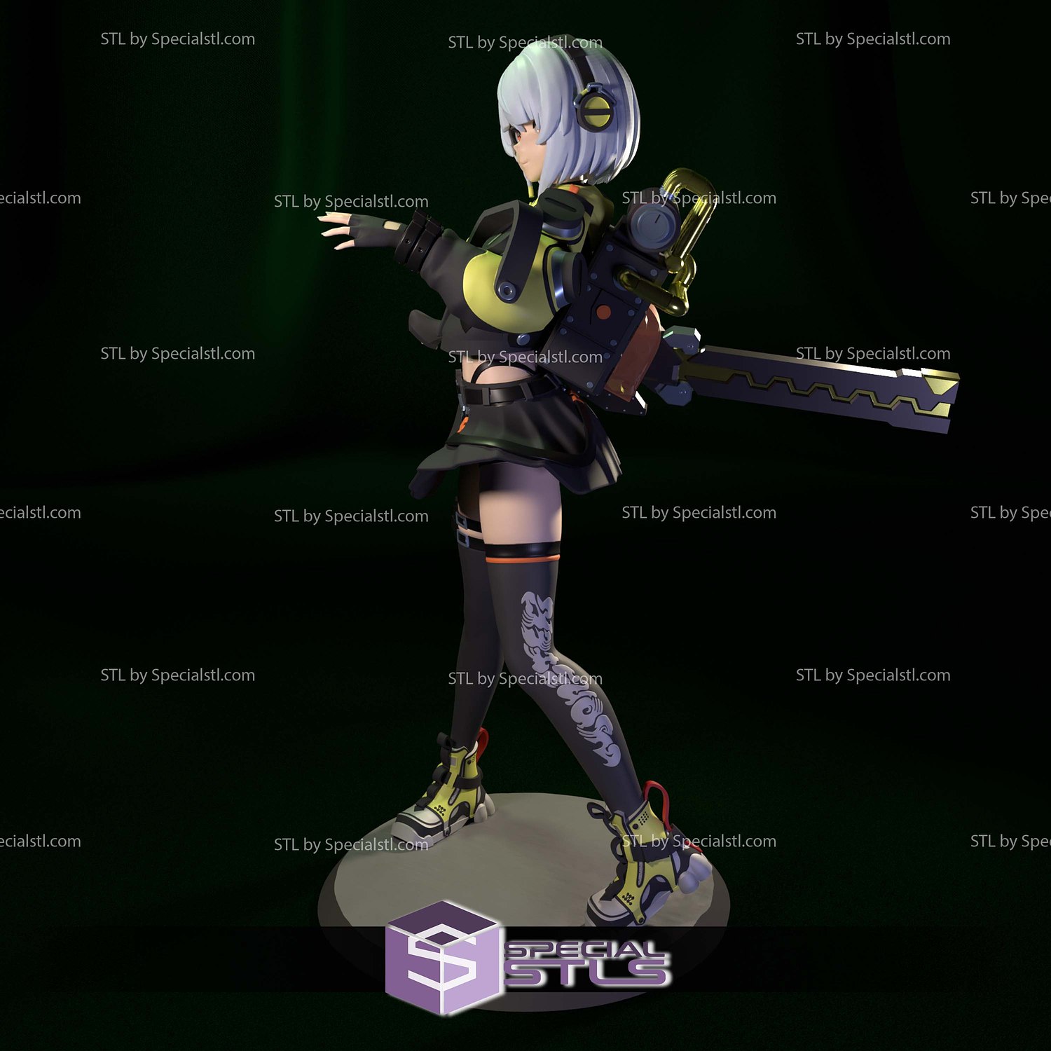 Anby Demara Zenless Zone Zero STL Printer Files 3D Model — view 5