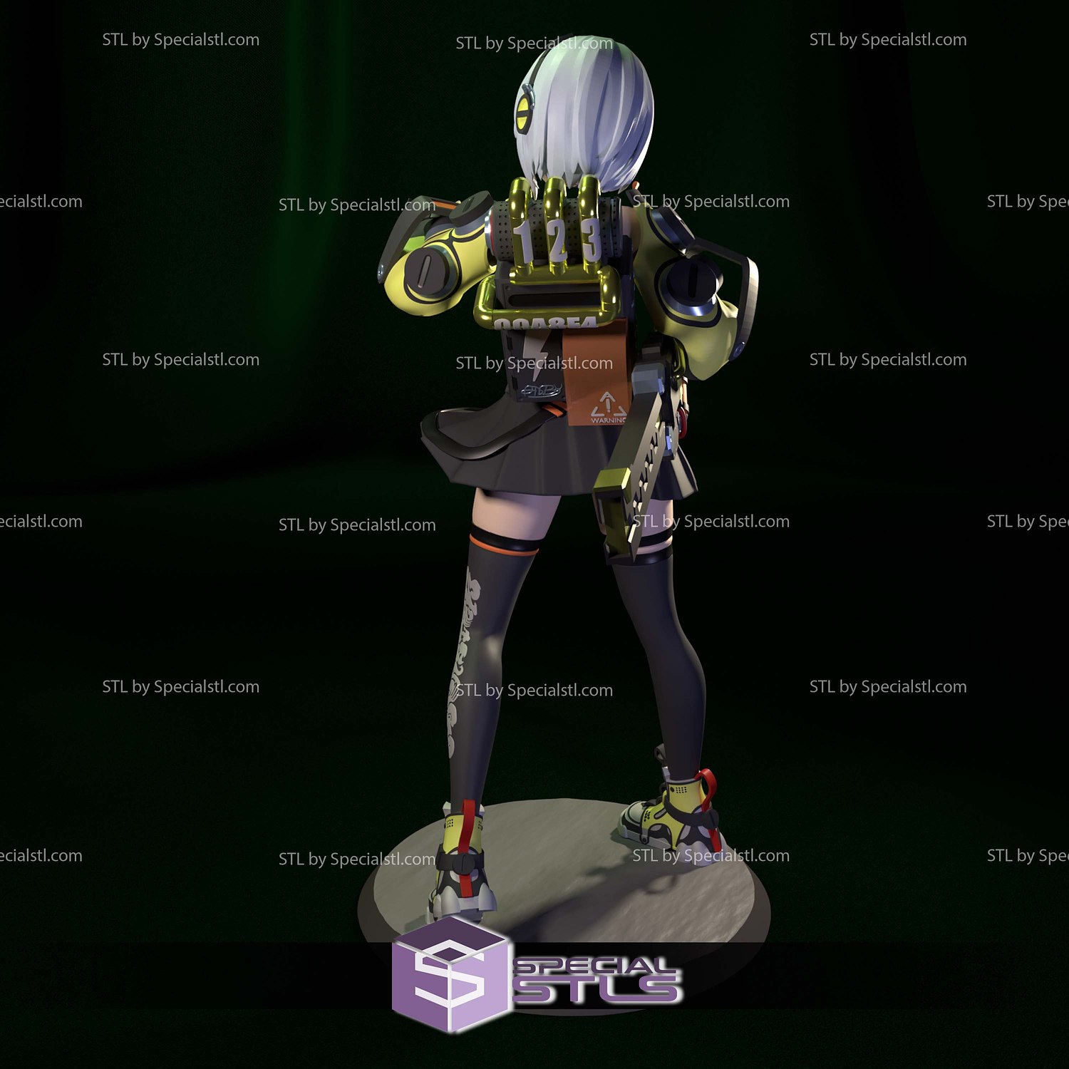 Anby Demara Zenless Zone Zero STL Printer Files 3D Model — view 6