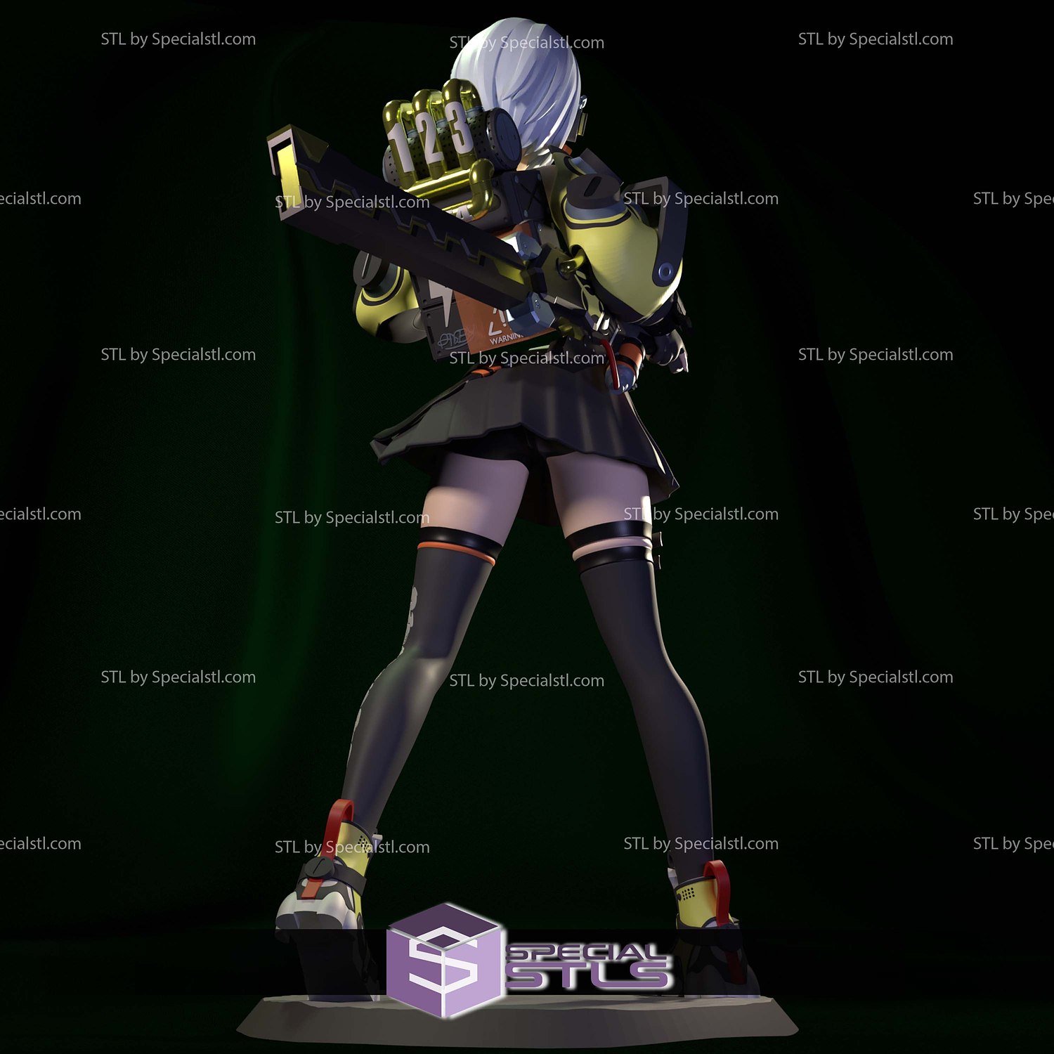 Anby Demara Zenless Zone Zero STL Printer Files 3D Model — view 8