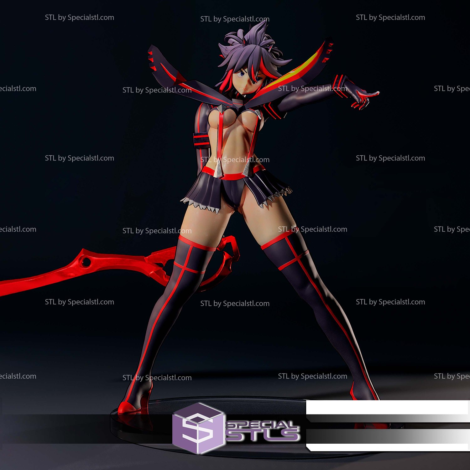 Ryuko Kill la Kill 236mm 3D Printer Files STL Model — view 2