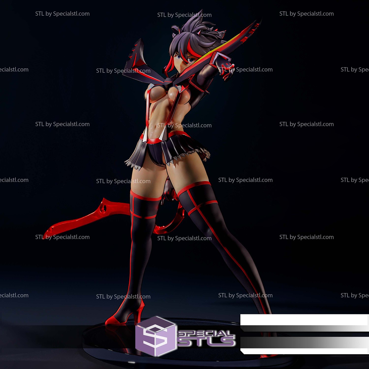 Ryuko Kill la Kill 236mm 3D Printer Files STL Model — view 3