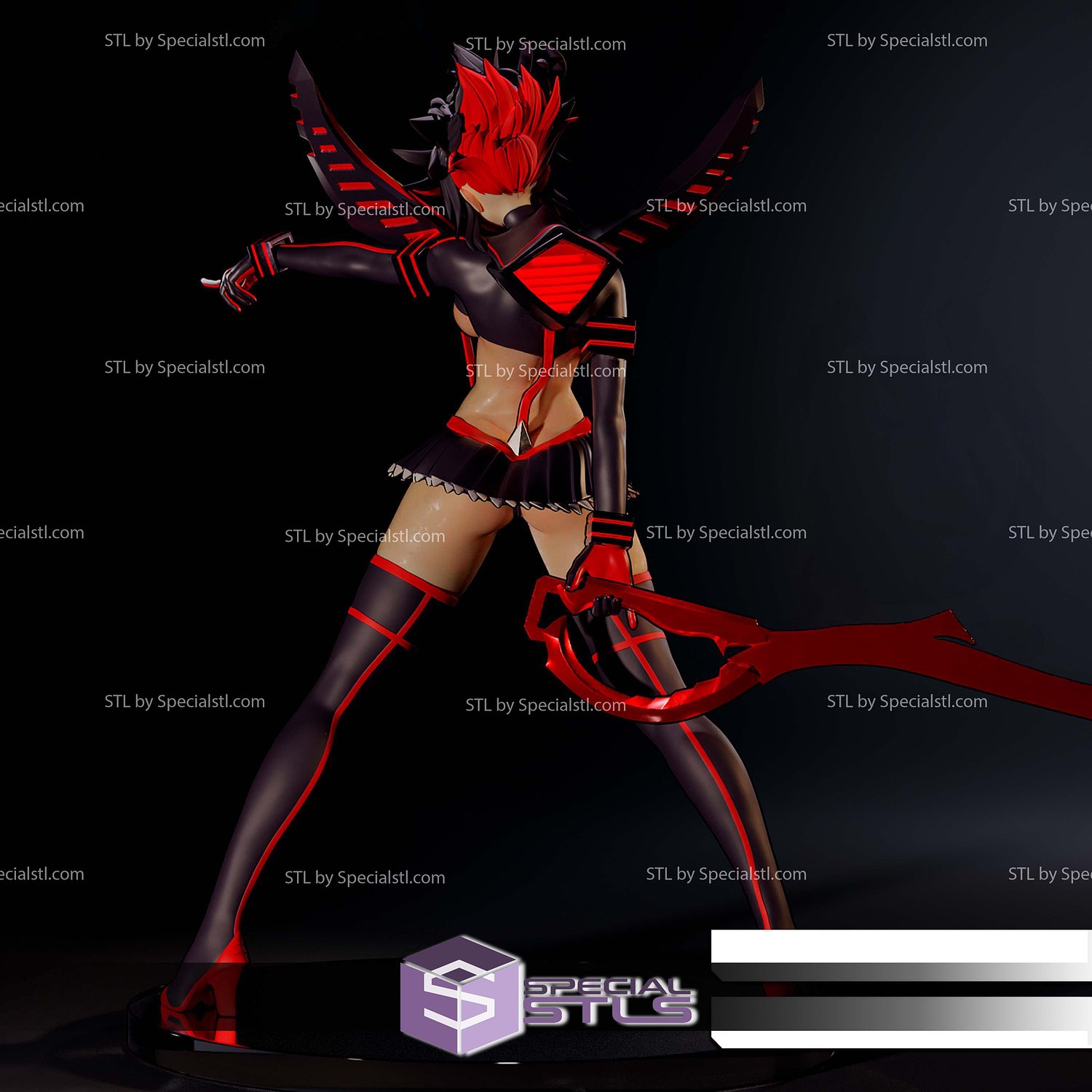Ryuko Kill la Kill 236mm 3D Printer Files STL Model — view 4