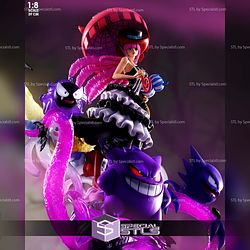 Perona Dress and Gengar One Piece STL Files 3D Model