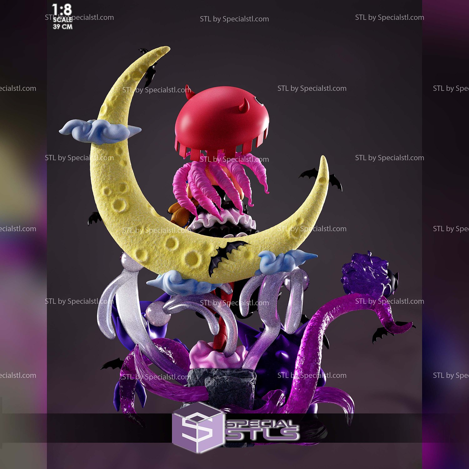 Perona Dress and Gengar One Piece STL Files 3D Model — view 5