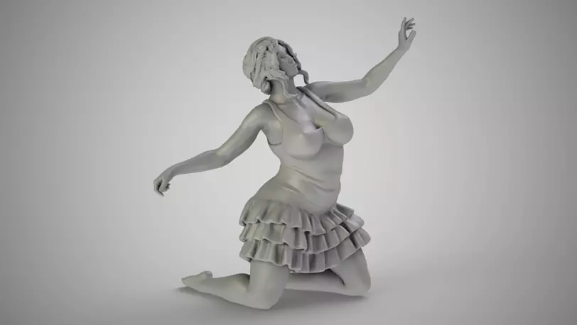 Lovely Girl 3D STL Model
