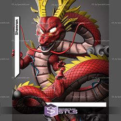 Shenron Red Dragonball STL Files 3D Model