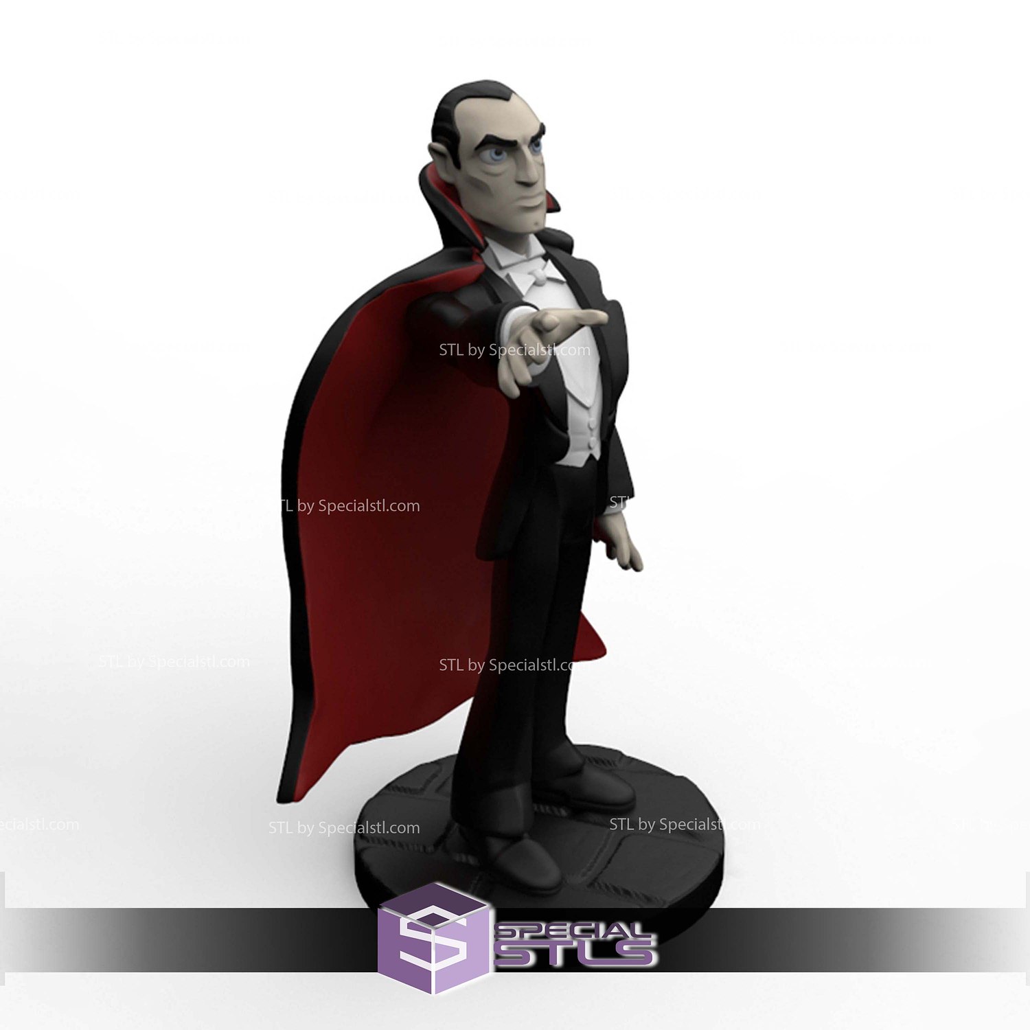 Disney Infinity Style STL Collection - Dracula Classic 3D Model — view 2