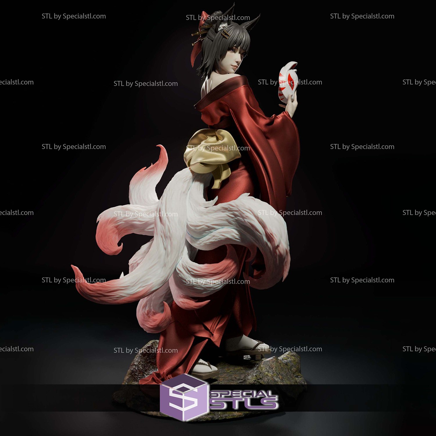 Amaterasu Fanart 3D Printer Files STL Model — view 2