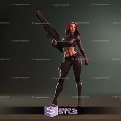 Black Widow Natasha Romanoff Sculptures 3D Printing STL Model