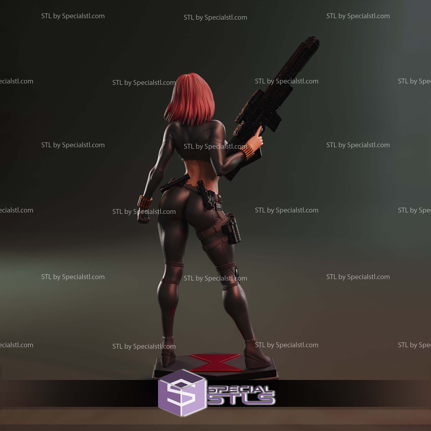 Black Widow Natasha Romanoff Sculptures 3D Printing STL Model — view 2
