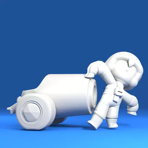 Bonnie Original - Brawl Stars 3D OBJ Model