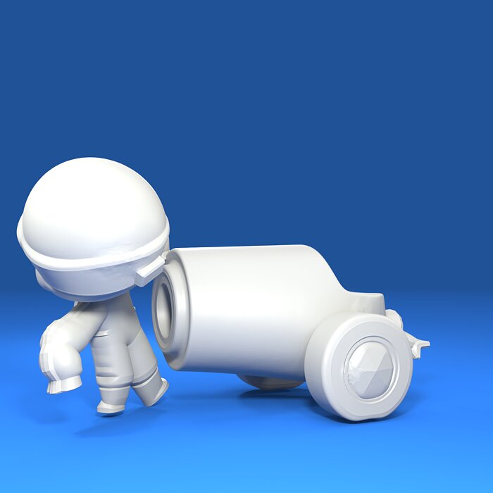 Bonnie Original - Brawl Stars 3D OBJ Model — view 3