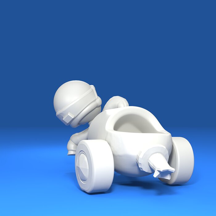 Bonnie Original - Brawl Stars 3D OBJ Model — view 4