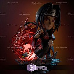 Itachi Uchinha Diorama Chibi 3D Printer Files STL Model