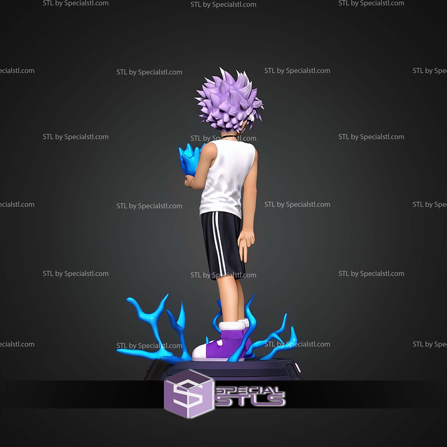 Killua Zoldyck 250mm STL Files 3D Model — view 6