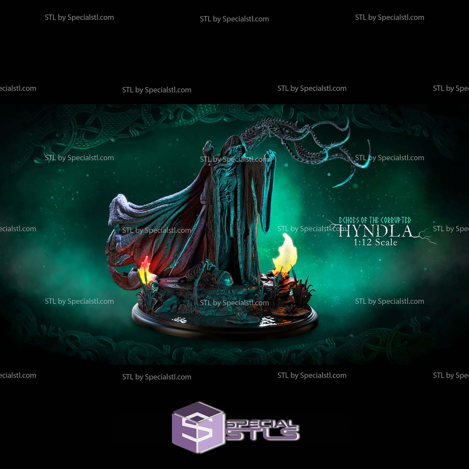 Hyndla Echoes of the Corrupted 3D Printer Files STL Model — view 2