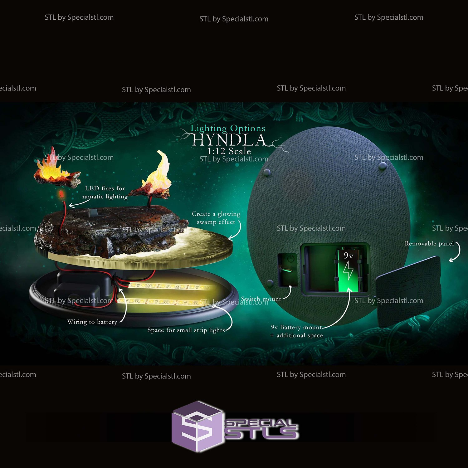 Hyndla Echoes of the Corrupted 3D Printer Files STL Model — view 6