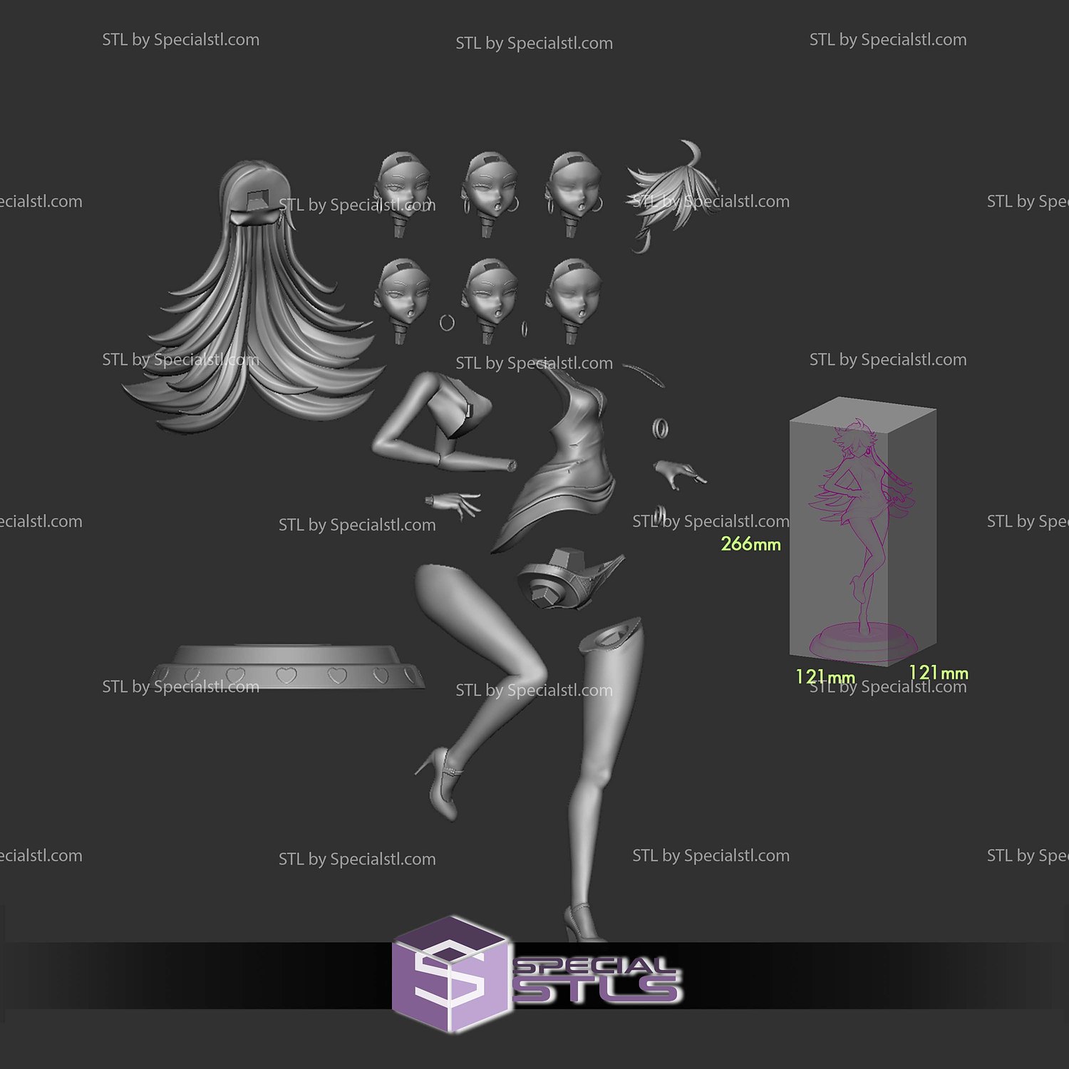 Panty Anarchy STL Files 3D Model — view 4