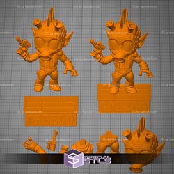 Chibi STL Collection - Greedo Starwars Sculpture 3D Model