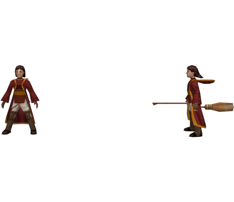 Gryffindor Quidditch Player 3D OBJ Model