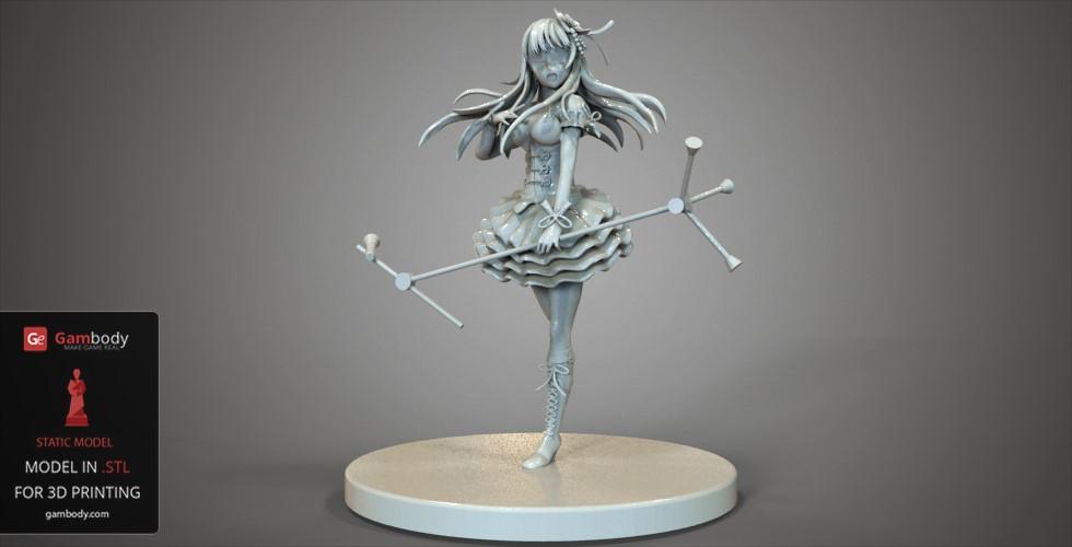 Idolmaster Girl 3D Printer Files | Static STL Model