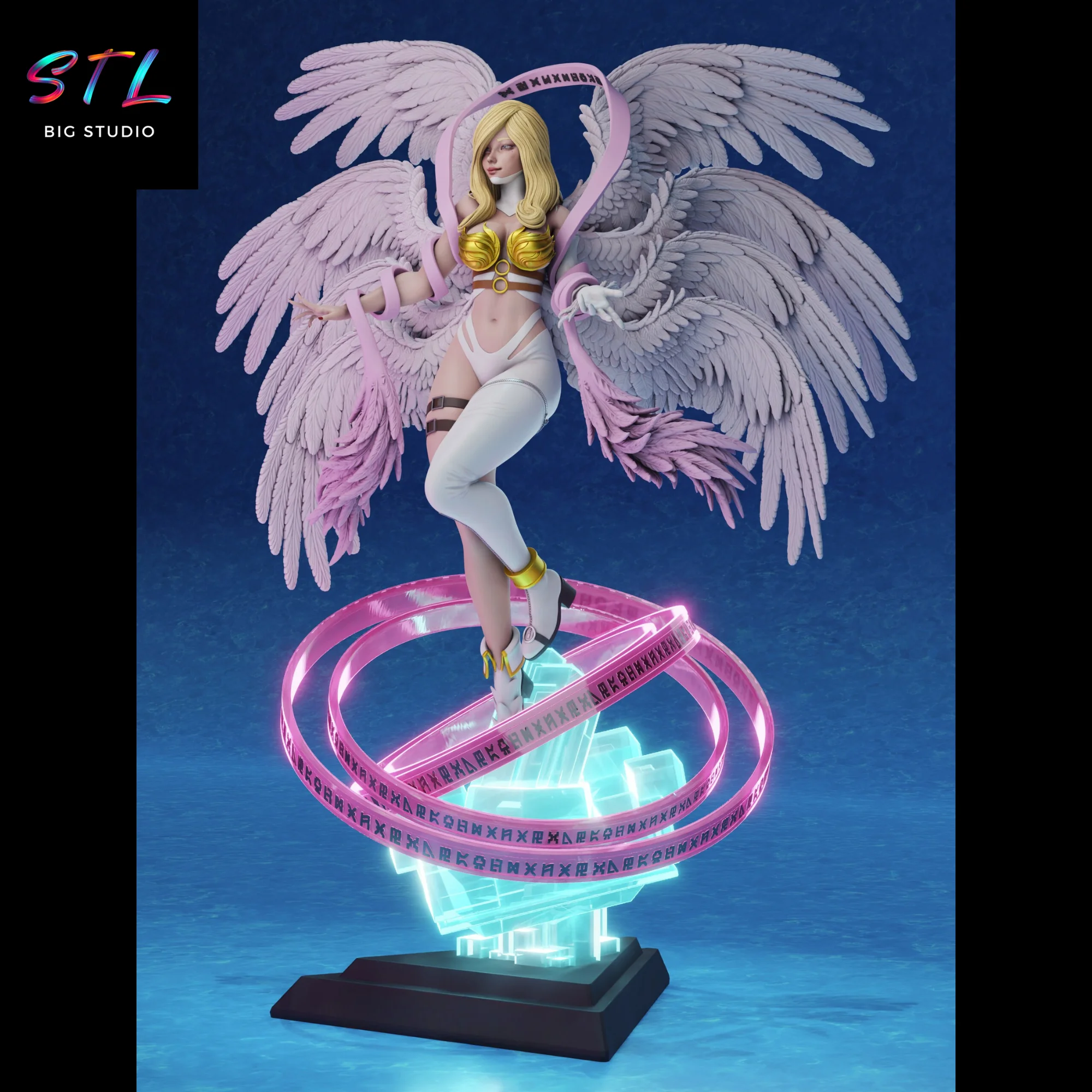 Angewomon STL Figure | Digimon Adventure | 3D Printable Model Model — view 3