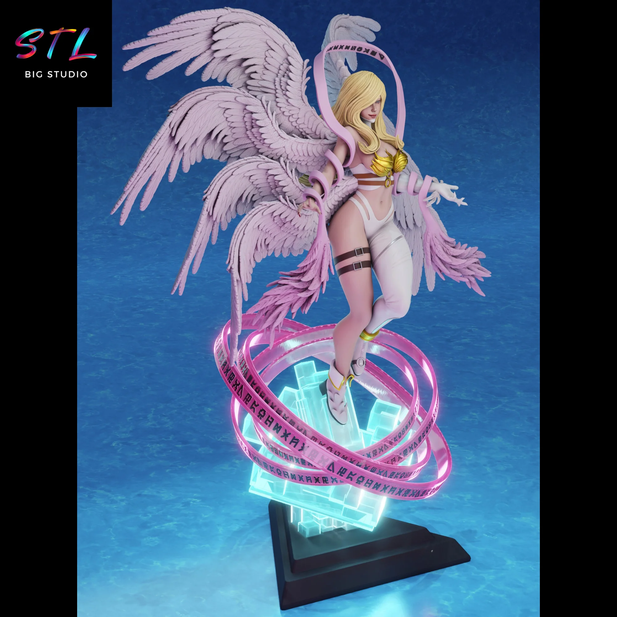 Angewomon STL Figure | Digimon Adventure | 3D Printable Model Model — view 4