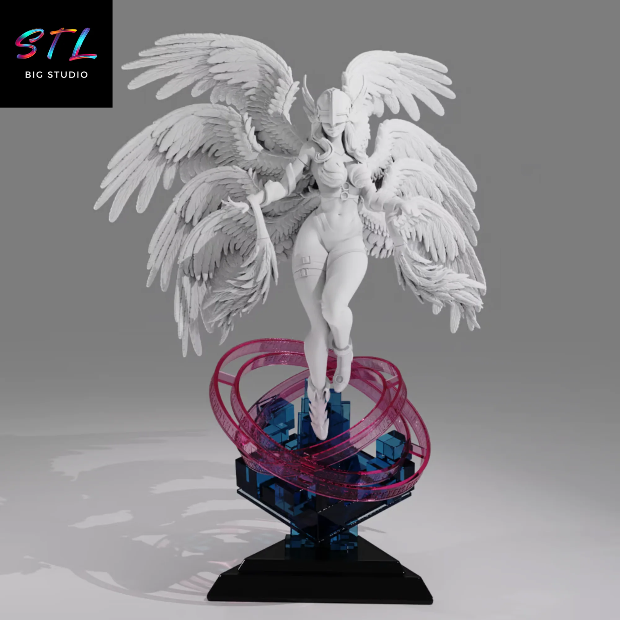 Angewomon STL Figure | Digimon Adventure | 3D Printable Model Model — view 5