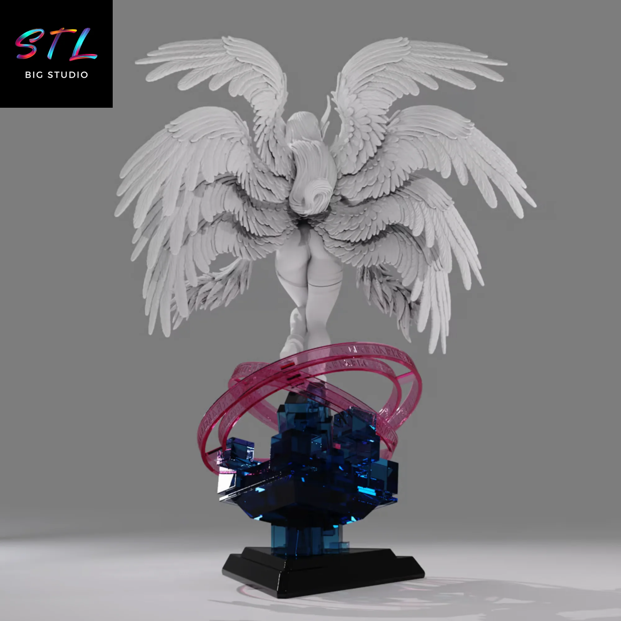 Angewomon STL Figure | Digimon Adventure | 3D Printable Model Model — view 6