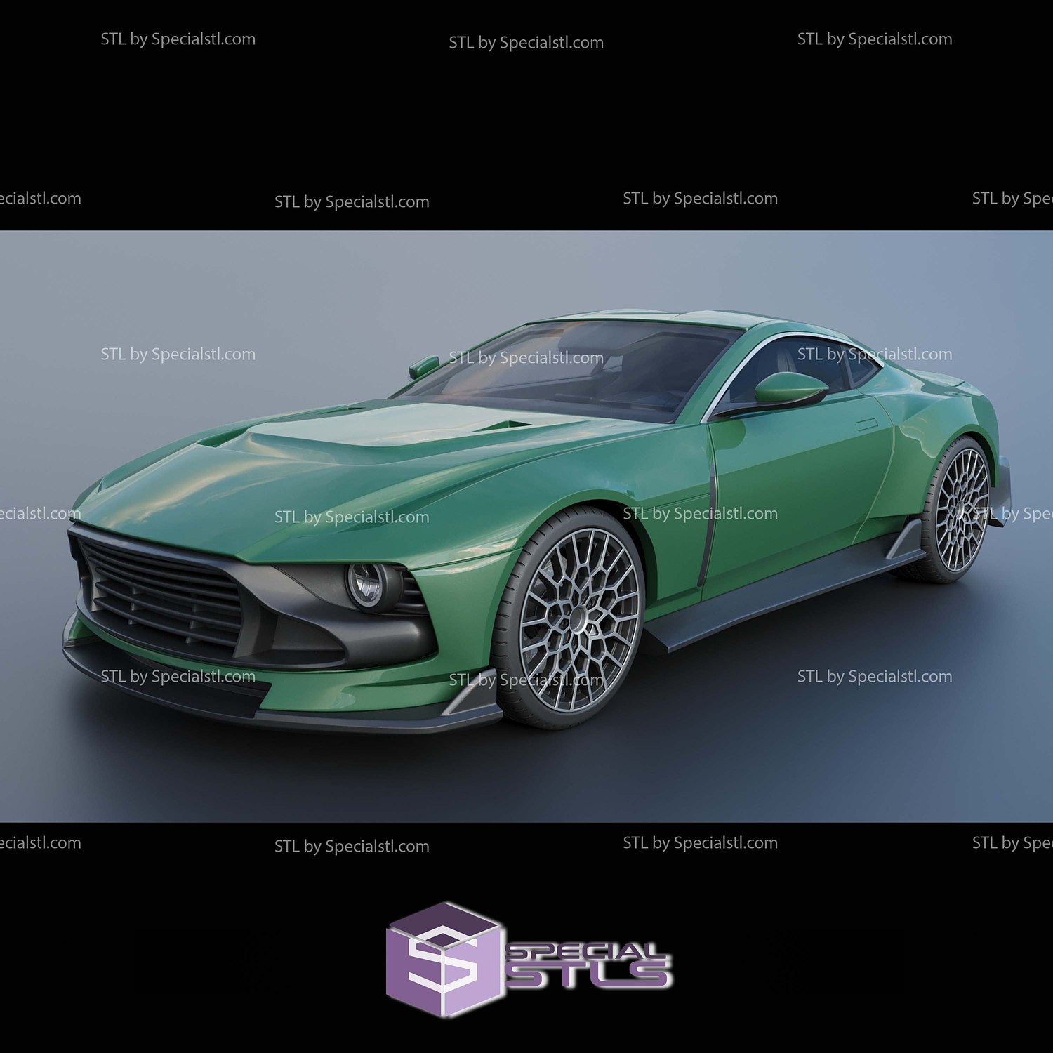 Aston Martin Valour 2024 Sculptures 3D Printing STL Model — view 3
