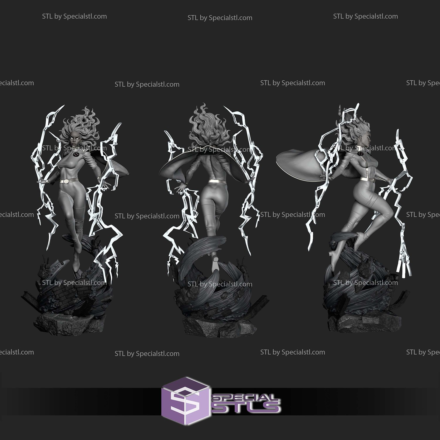 Storm 90s Alpha Mutant 3D Printer Files STL Model — view 3