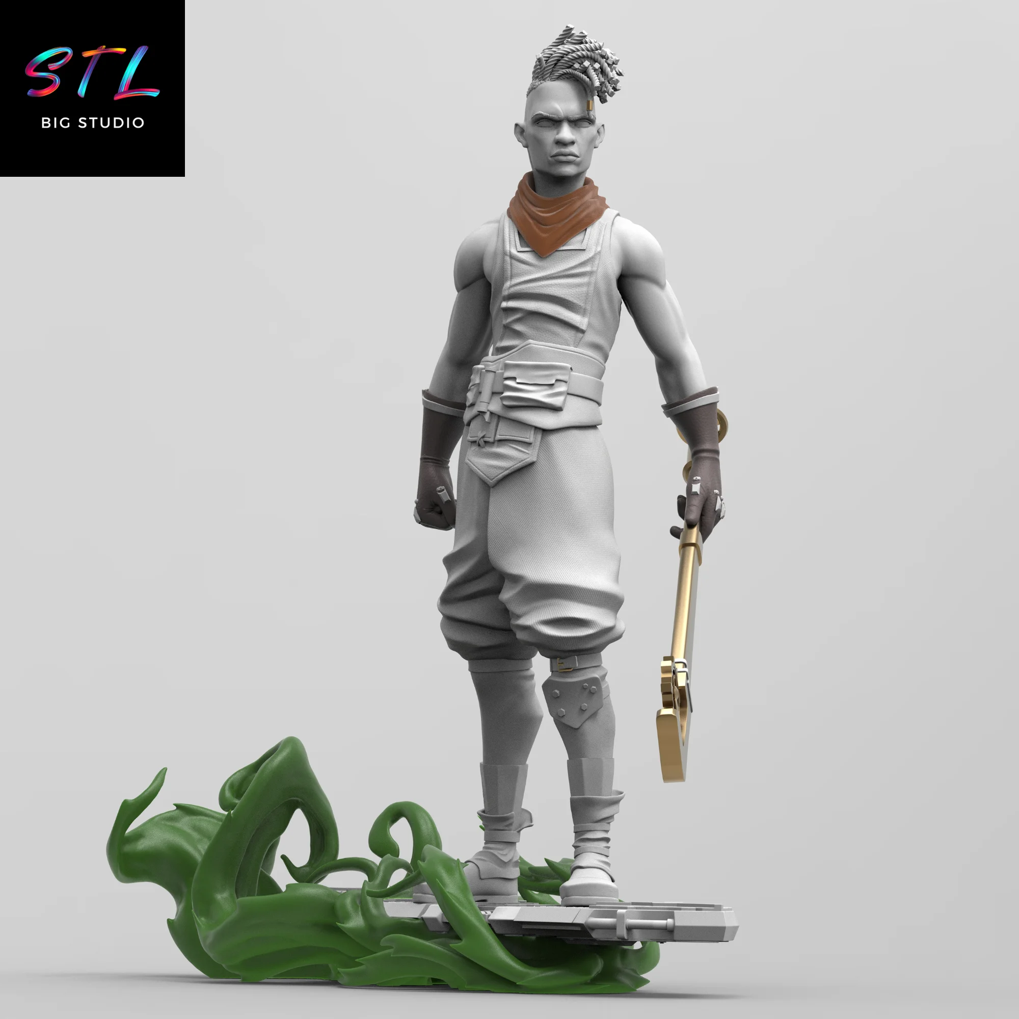 Ekko STL | 3D Printable Figure | League of Legends Model