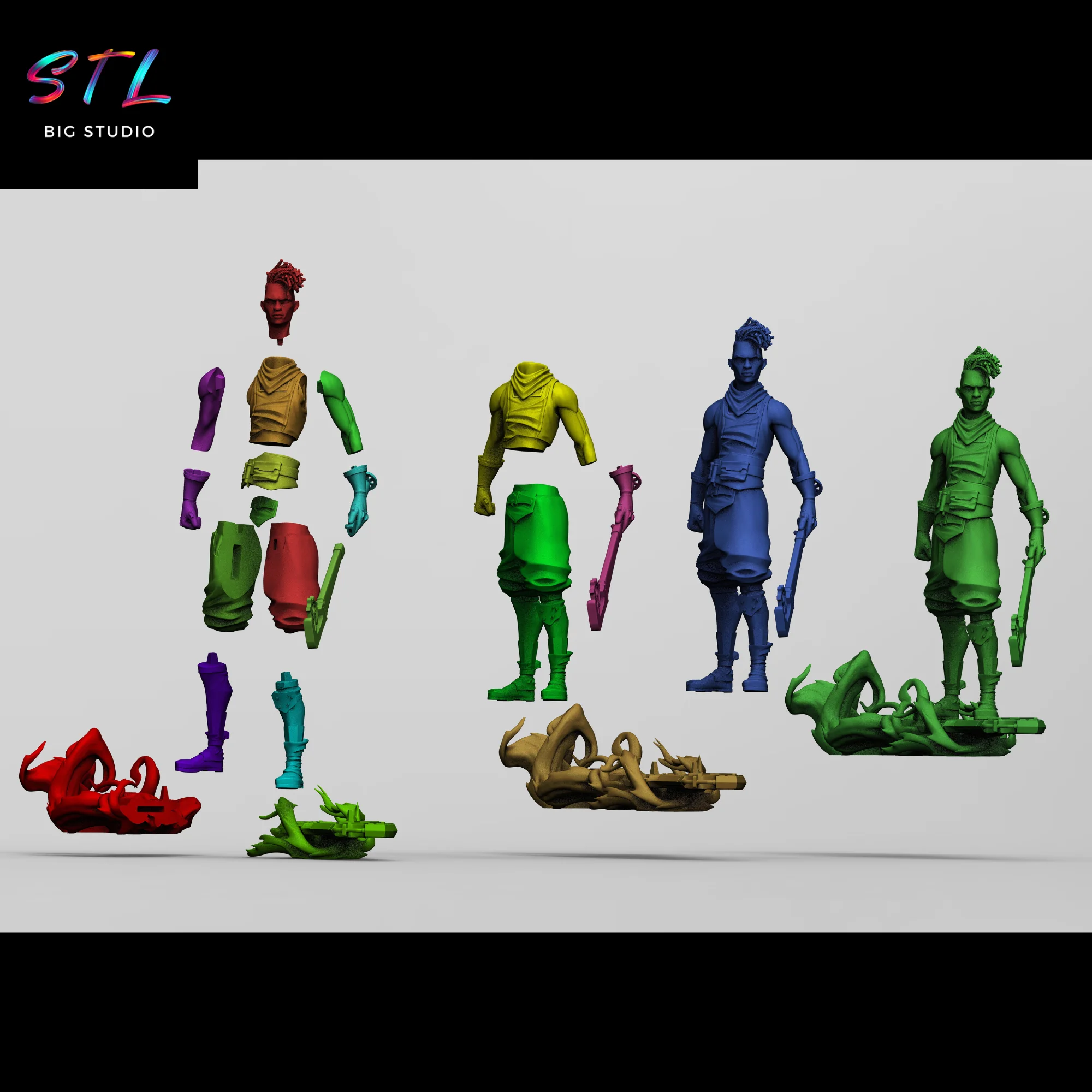 Ekko STL | 3D Printable Figure | League of Legends Model — view 6