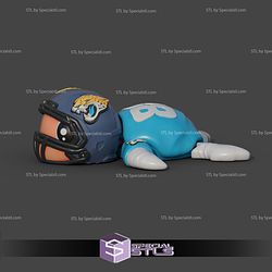 Basic STL Collection Football Turtle Jacksonville Jaguars 3D Model