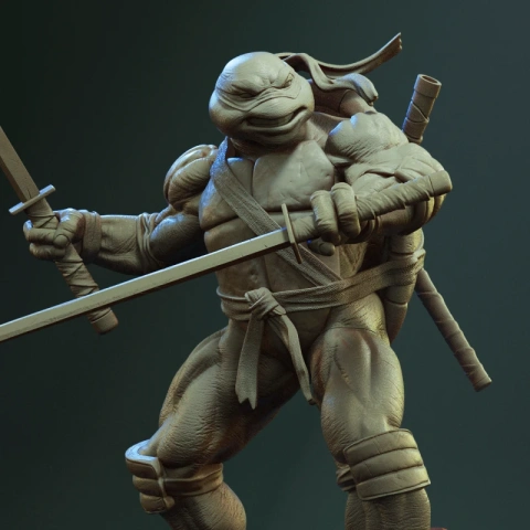 Leonardo TMNT 3D Printer Files | Assembly STL Model