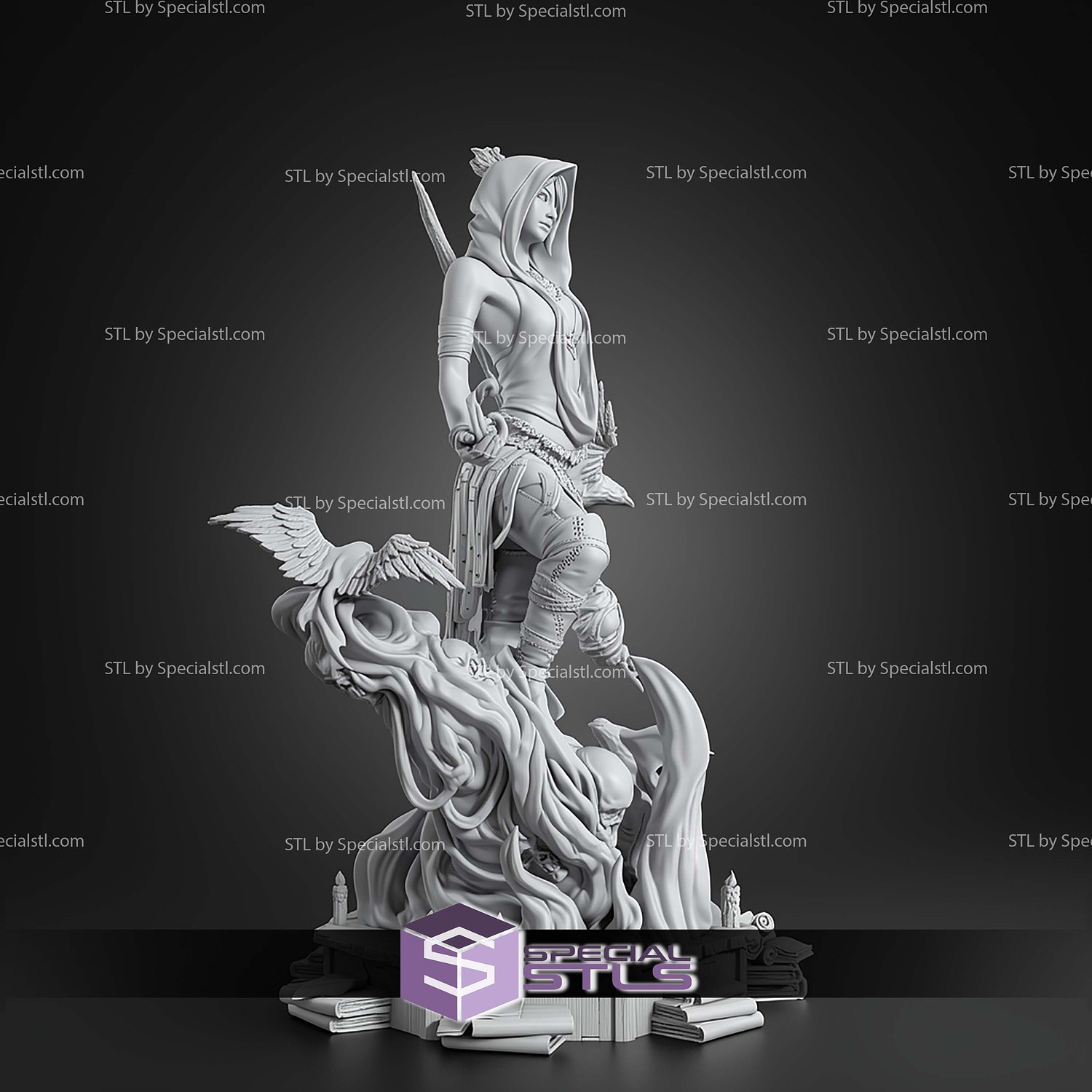 Morrigan Dragon Age 217mm STL Files 3D Model — view 6